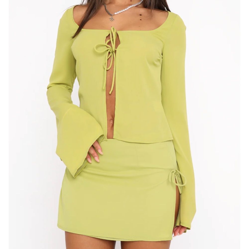 Sweet Secrets Long Sleeve Top Matcha - Picture 4 of 10